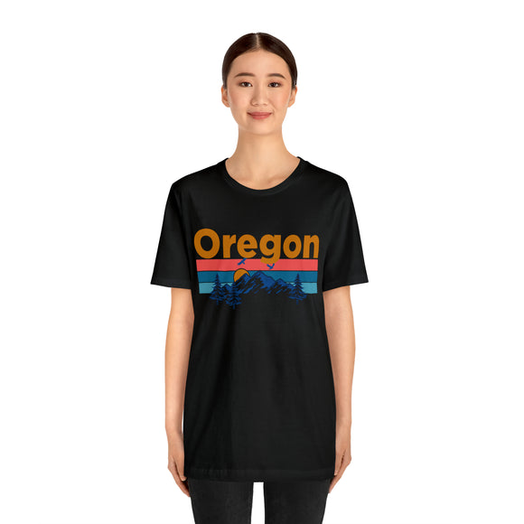 Oregon T-Shirt - Mountain Sunset Unisex Oregon Shirt