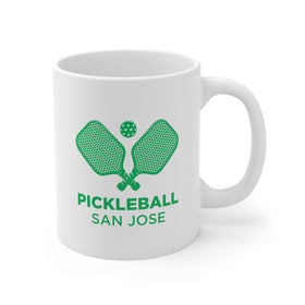 San Jose, California Mug - Pickleball 11oz Ceramic San Jose Mug