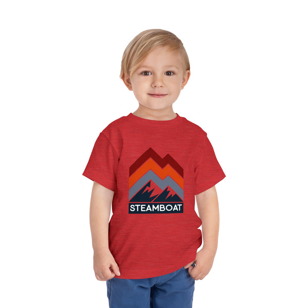 Steamboat, Colorado Toddler T-Shirt - Retro Palm Tree Toddler Steamboat Shirt