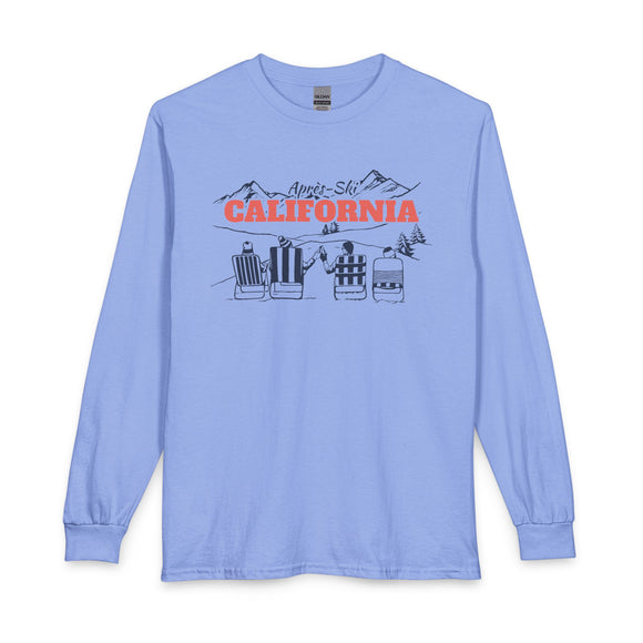 California Après-ski Long Sleeve Shirt - Mountain Retro Skiing