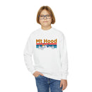 Mt Hood, Oregon Youth Sweatshirt - Unisex Kid's Mt Hood Crewneck Sweatshirt-7