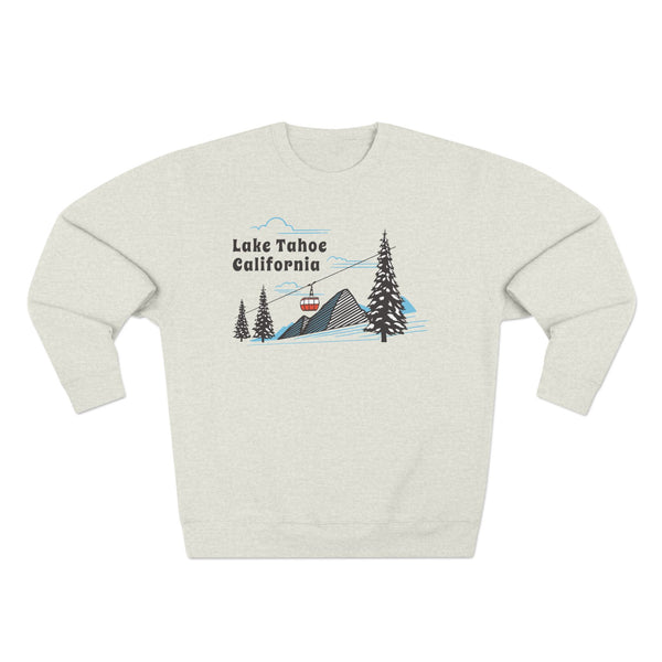 Premium Lake Tahoe, California Sweatshirt Unisex Crewneck, Premium Sweatshirt, Crewneck Jumper, Ski Resort Apparel