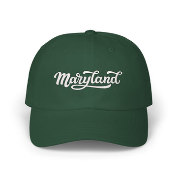 Buy spruce Maryland Dad Hat - Embroidered Maryland Classic Dad Cap