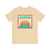 Retro Aspen, Colorado T-Shirt, Mountain Sun Tee, Unisex Graphic Shirt, Vintage Aspen, Colorado Top, Outdoor Adventure Clothing