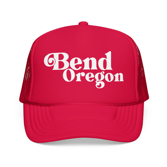 Bend, Oregon Trucker Hat - Foam Bend Cap