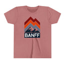 Banff, Canada Youth Shirt - Retro Mountain Banff Kid's T-Shirt-1