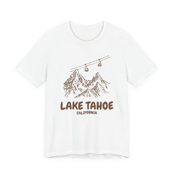 Lake Tahoe, California Mountain T-Shirt — Vintage Gondola Ski Mountain Tee
