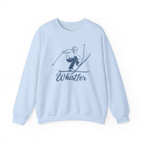 Buy light-blue Whistler, Canada Sweatshirt - Vintage Skiing Graphic Crewneck