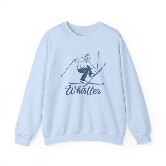 Whistler, Canada Sweatshirt - Vintage Skiing Graphic Crewneck