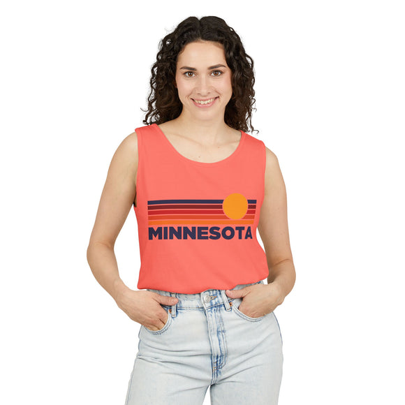Minnesota Retro Sunstripe Tank Top | Comfort Colors - 100% Cotton
