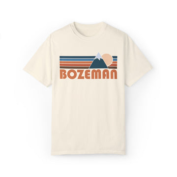 Bozeman, Montana Graphic Tee, Comfort Colors Retro Unisex Bozeman T shirt, Mountain Adventure Shirt - 0
