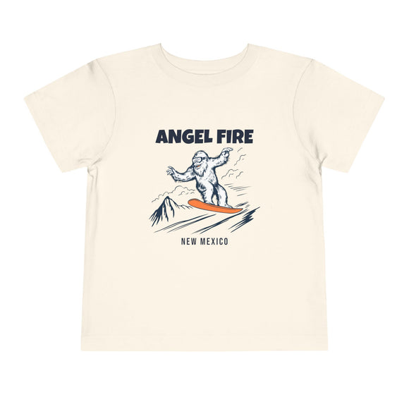 Angel Fire, New Mexico Yeti Snowboard Toddler Tee