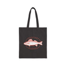 Green Lake, Wisconsin Fishing Canvas Tote Bag - 15" x 16"-2