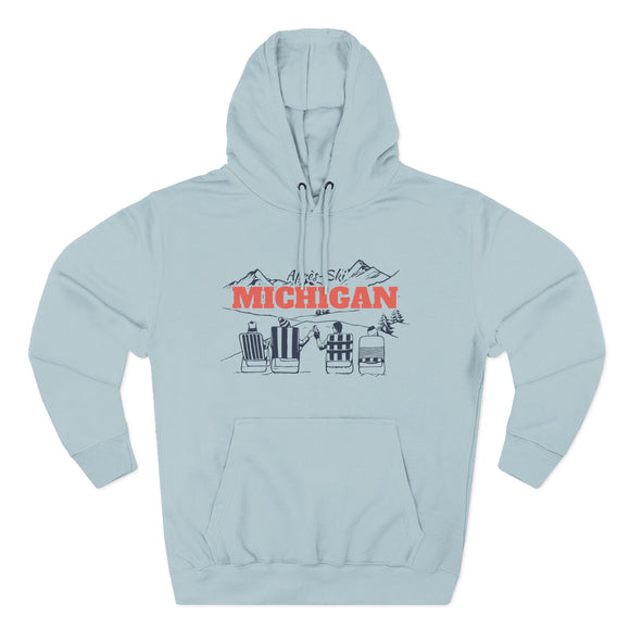 Premium Michigan Après-ski Hoodie - Unisex Sweatshirt