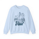 Vail, Colorado Sweatshirt - Mountain Illustration Graphic Crewneck-4