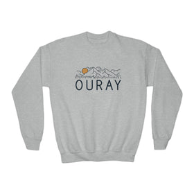 Ouray, Colorado Youth Sweatshirt - Unisex Kid's Ouray Crewneck Sweatshirt