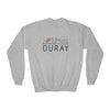 Ouray, Colorado Youth Sweatshirt - Unisex Kid's Ouray Crewneck Sweatshirt