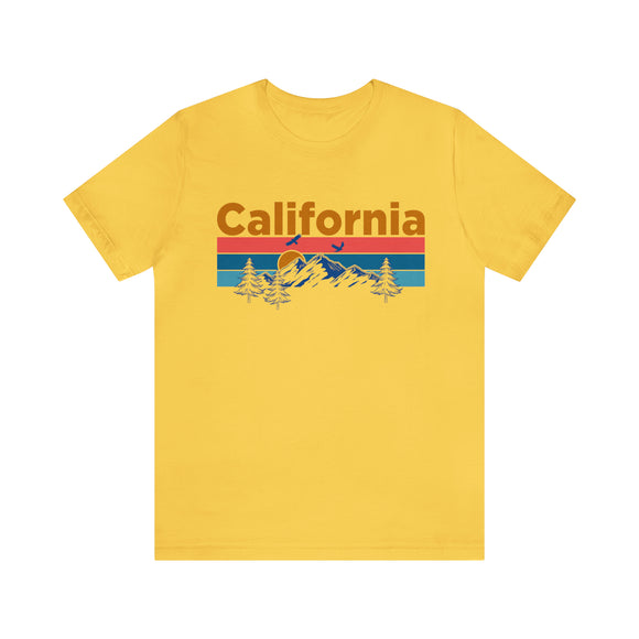 California T-Shirt - Mountain Sunset Unisex California Shirt