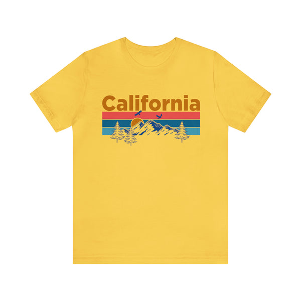California T-Shirt - Mountain Sunset Unisex California Shirt
