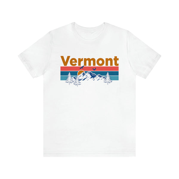 Vermont T-Shirt - Mountain Sunset Unisex Vermont Shirt