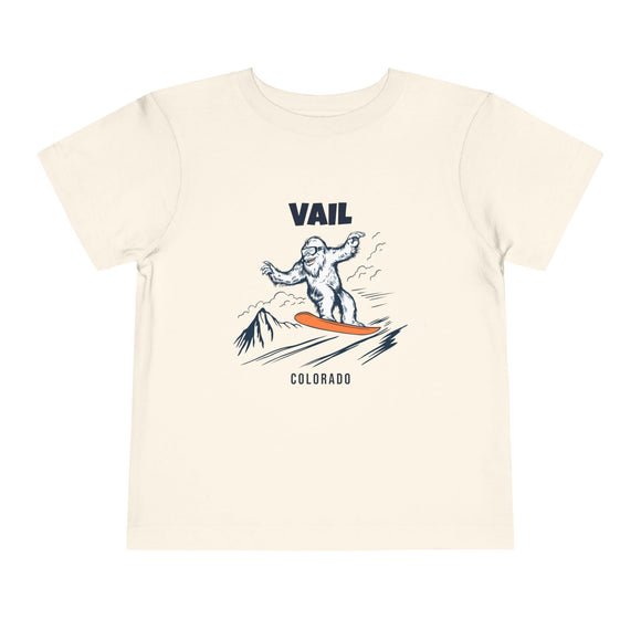 Vail, Colorado Yeti Snowboard Toddler Tee