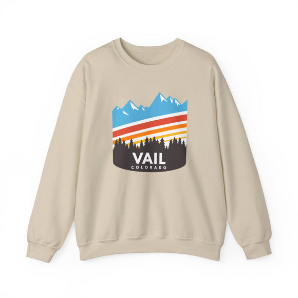 Vail, Colorado Sweatshirt - Unisex Retro Crewneck Vail Sweatshirt
