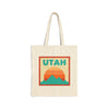 Utah Tote Bag, Cotton Canvas Tote Bag, Reusable Shopping Bag, Eco-Friendly Tote, Utah Gift