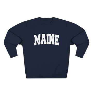 Buy navy Premium Maine Retro Graphic Sweatshirt