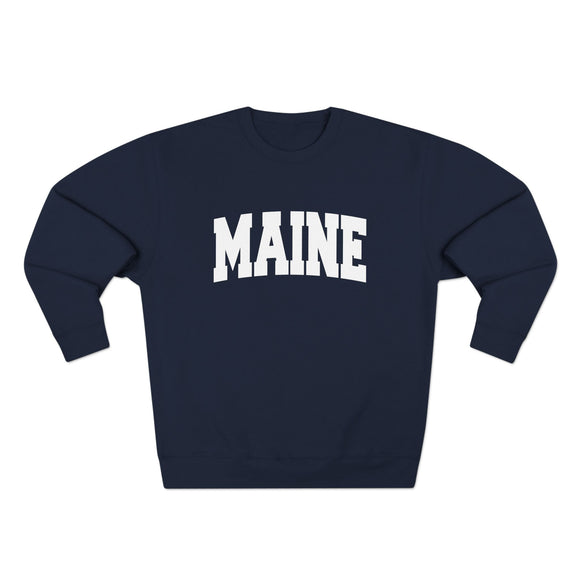 Premium Maine Retro Graphic Sweatshirt