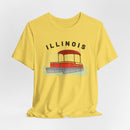 Illinois T Shirt - Retro Pontoon Boat Illinois Tee-14