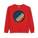 Brooklyn, New York Toddler Sweatshirt - Retro Brooklyn Toddler Crewneck Sweatshirt-4