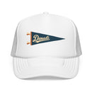 Denali National Park Pennant Trucker Hat — Vintage Foam Mesh Cap-6