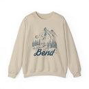 Bend, Oregon Sweatshirt - Mountain Illustration Graphic Crewneck-2