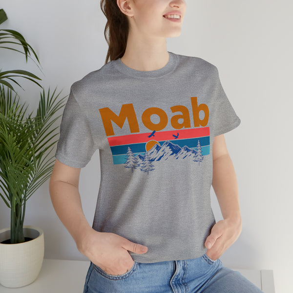 Moab, Utah Shirt - Mountain Sunset Unisex Moab T-Shirt