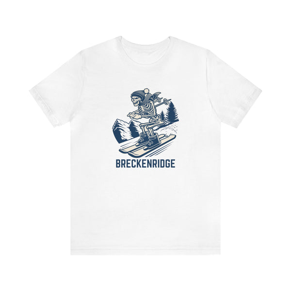Breckenridge, Colorado T-Shirt - Skeleton Skier Unisex Breckenridge Shirt