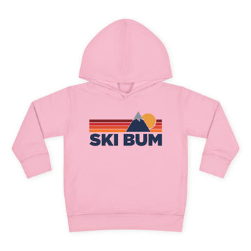 Buy pink Ski Bum Toddler Hoodie - Unisex Mountain Pullover Sweatshirt, Kids Hooded Jumper, Ski Bum Souvenir