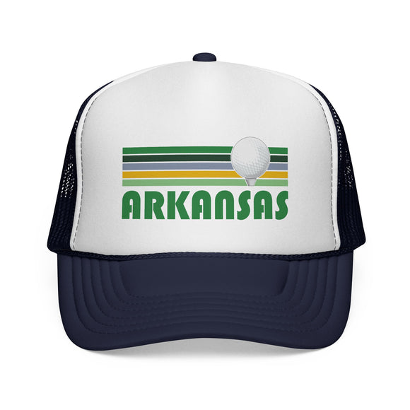Arkansas Retro Golf Trucker Hat