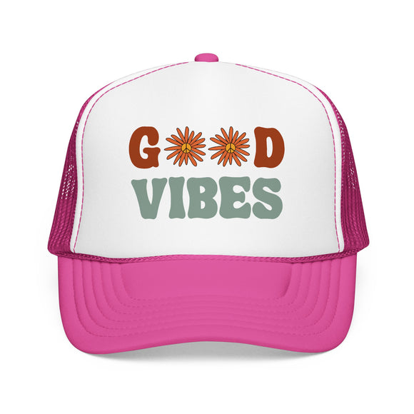 Good Vibes Trucker Hat Boho