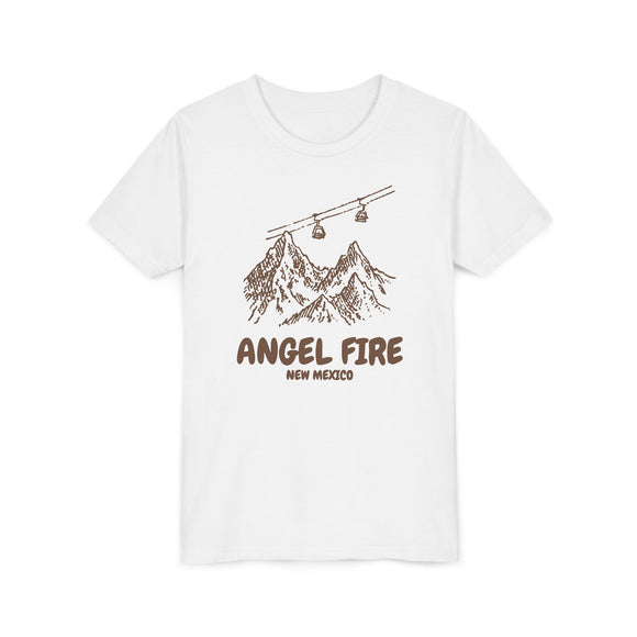 Angel Fire, New Mexico Youth T-Shirt — Vintage Gondola Ski Mountain Tee