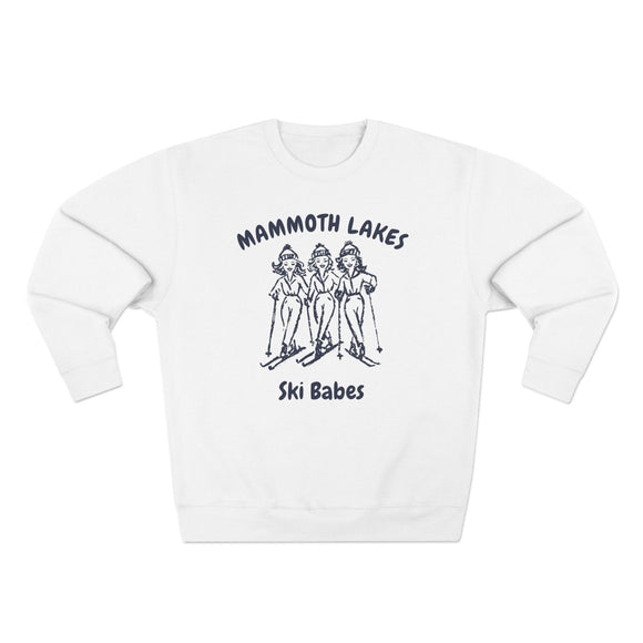 Premium Mammoth Lakes, California Ski Babes Sweatshirt