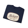 Michigan Sweatshirt - Unisex Retro Michigan Crewneck Sweatshirt