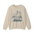 Alaska Sweatshirt - Mountain Illustration Graphic Crewneck-2