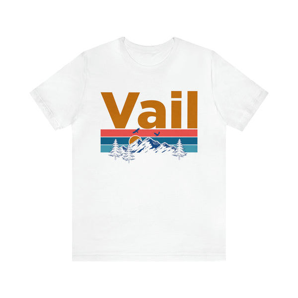 Vail, Colorado Shirt - Mountain Sunset Unisex Vail T-Shirt