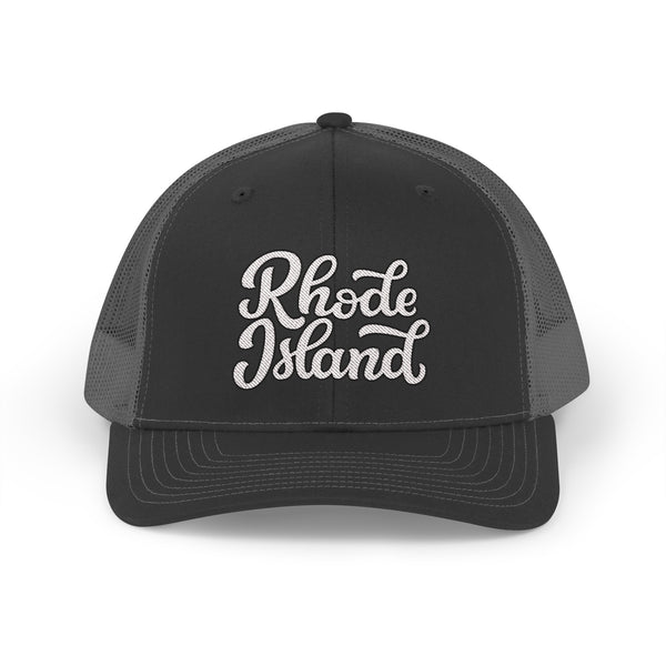 Rhode Island Snapback Trucker Cap - Embroidered Rhode Island Hat