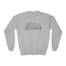 Bozeman, Montana Youth Sweatshirt - Unisex Kid's Bozeman Crewneck Sweatshirt-1