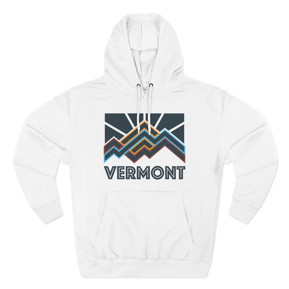 Vermont Hoodie - Retro Mountain Unisex Sweatshirt