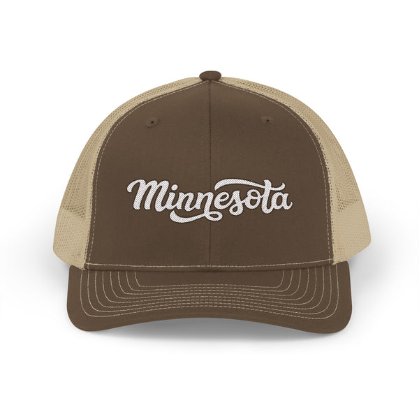 Minnesota Snapback Trucker Cap - Embroidered Minnesota Hat