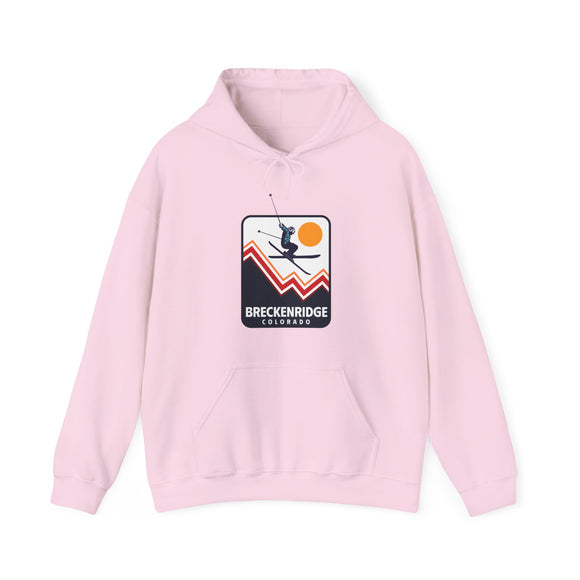 Breckenridge, Colorado Hoodie - Unisex Snow Ski Jump Breckenridge Hoodie Sweatshirt