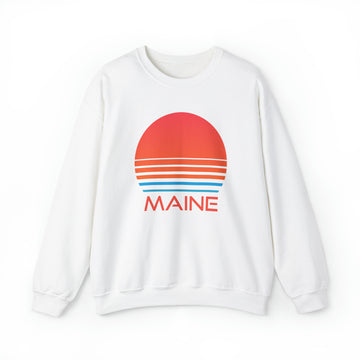 Maine Sweatshirt - Unisex Retro 80s Maine Sweatshirt