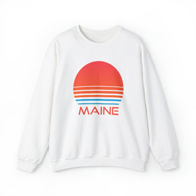 Maine Sweatshirt - Unisex Retro 80s Maine Sweatshirt